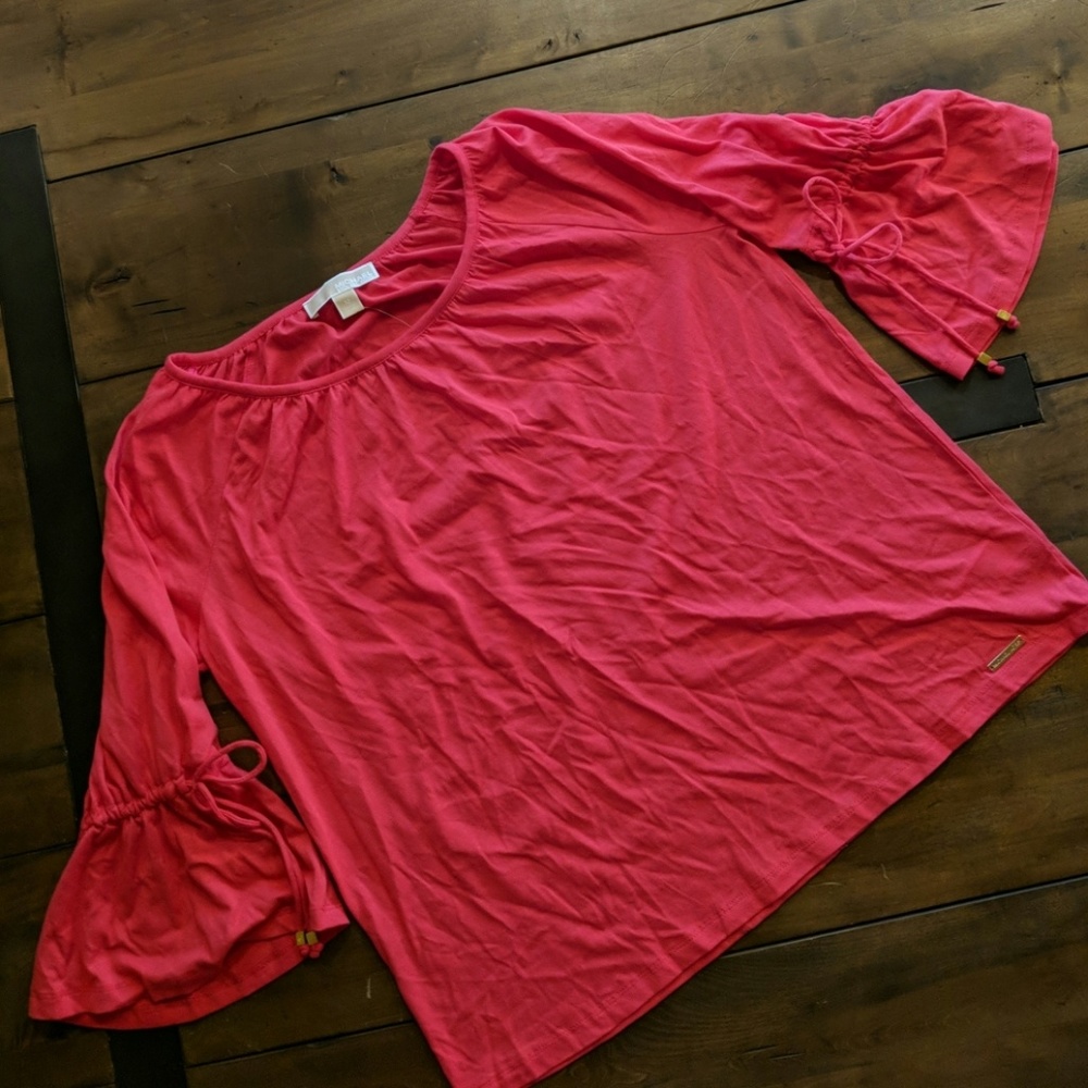 NWT Michael Kors Pink 3/4 Sleeve Top